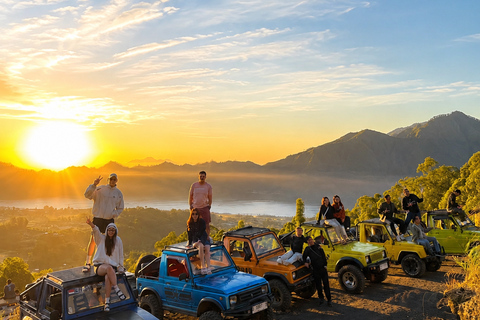 MOST POPULAR: Mount Batur Sunrise Jeep & Black Lava Tour Hot Spring Ticket Only