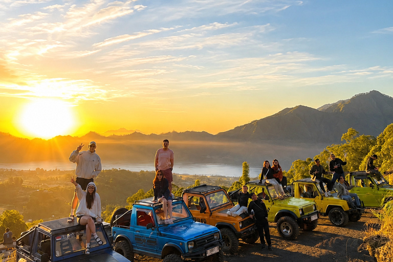 MOST POPULAR: Mount Batur Sunrise Jeep & Black Lava Tour Hot Spring Ticket Only