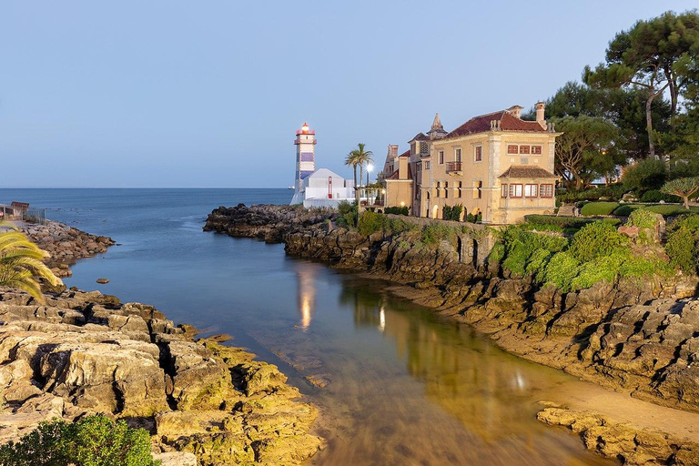 From Lisbon: Tour Sintra, Pena Palace, Regaleira and Cascais Private Tour