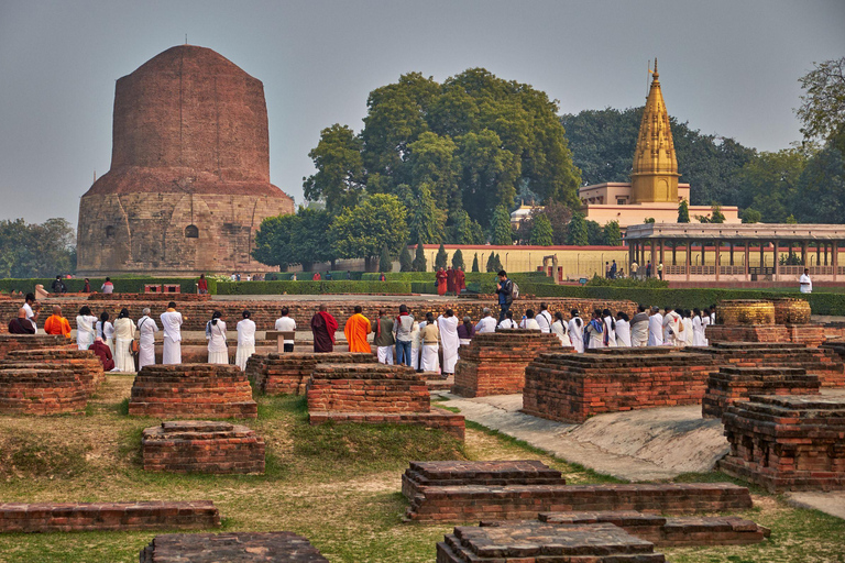 Varanasi: Excursão guiada de meio dia a Sarnath com serviço de busca no hotel