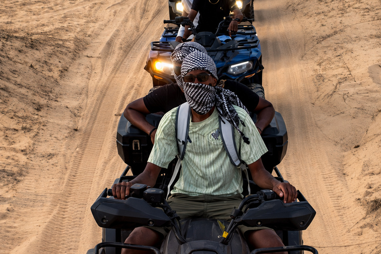 Lac Rose: Quad Biking and Canoe Ride on the Lake With round-trip transfer from Dakar