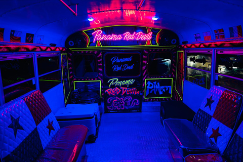 Panama City: Tour in Chiva Turística & Amador & Rooftop Bar