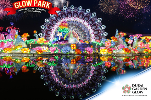 Dubai: Dubai Garden Glow inträdesbiljett med Magic Park-alternativInträde till Glow Park + Dino Park + Magic Park