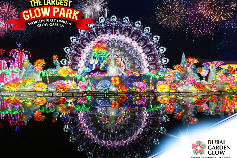 Dubai: Dubai Garden Glow inträdesbiljett med Magic Park-alternativInträde till Glow Park + Dino Park + Magic Park