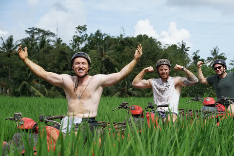Ubud: Alamelu ATV Quad Bike Adventure with Mud & Waterfalls Full Track ATV Quad Bike + Monkey Forest (Private Transfer)