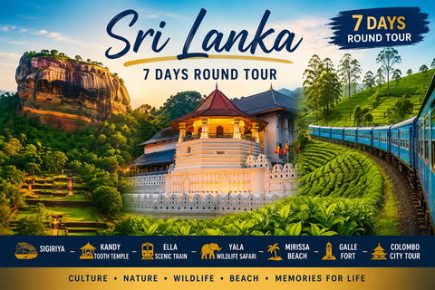 Sri Lanka : 6N/7-Day Highlights Tour: Sigiriya, Kandy & Ella