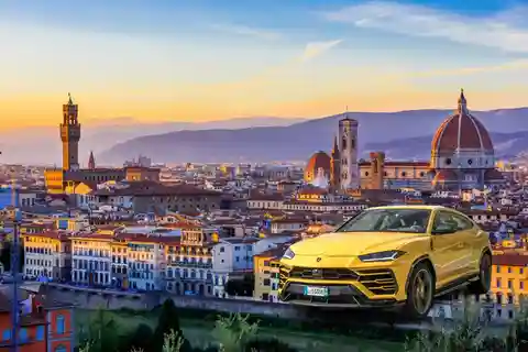 Tour privato Lamborghini: Firenze e Pisa dal porto di LaSpezia