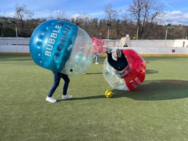 Prague: Bubbles football - Zorb Football in centrum