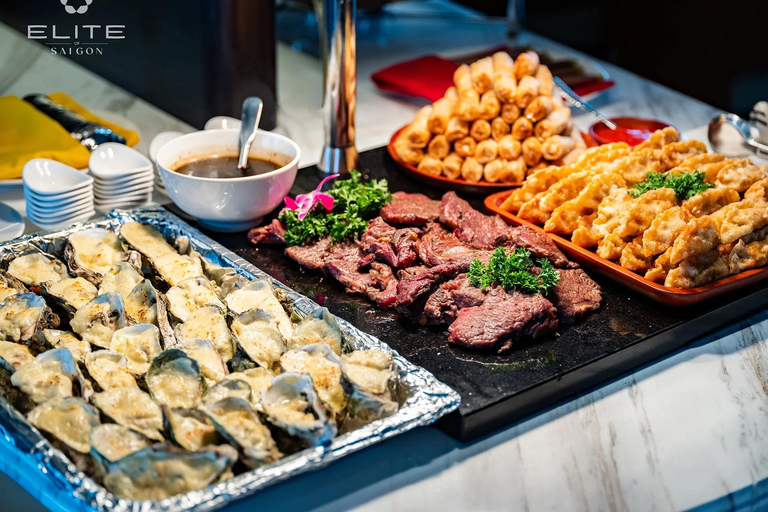Ho Chi Minh City: New Year's Eve Dinner & Fireworks Cruise Buffet Dinner + Rooftop Fireworks Combo