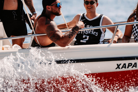 Prywatna łódź na Zakintos: jaskinie Keri, Mizithres, Agalas (maks. 5 osób)