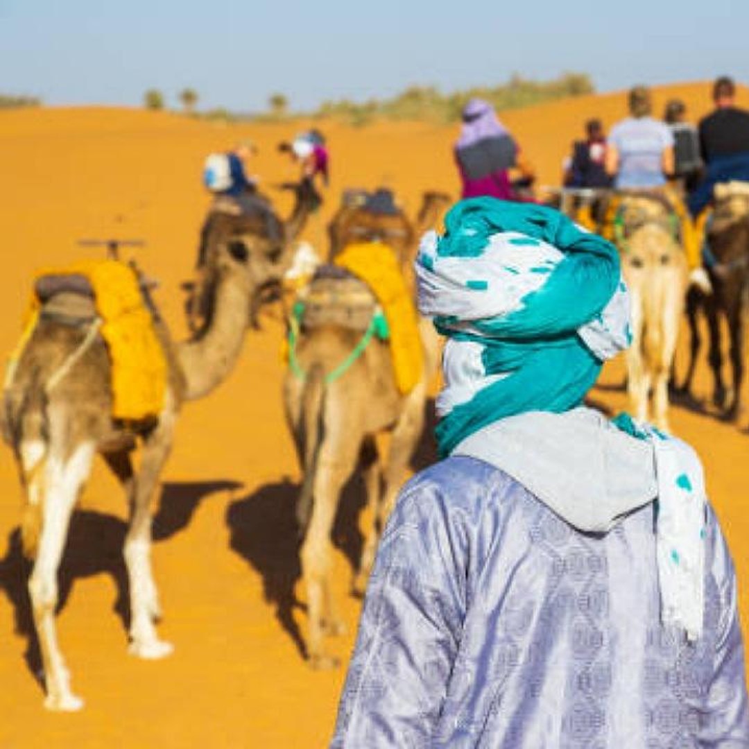 Marrakech : circuit luxueux de 3 jours dans le désert jusqu'à Fès via Merzouga. - dromadaire