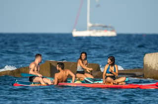 Barcelona: Paddlesurf-Verleih am Strand Barceloneta