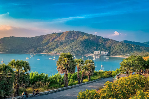 Excursão de meio dia ao miradouro de Phuket, ao Grande Buda e ao Wat Chalong