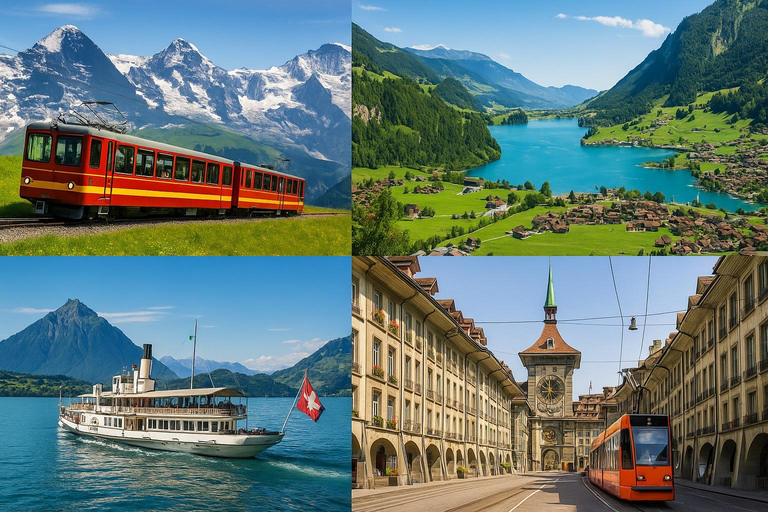 3 Privately Guided Swiss Travel Pass Train Tours from Zurich Group of 8 Excluding Train Tickets