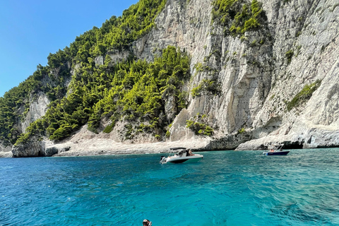 Zakynthos: Private Boat Tour Turtle Island Caves Mizithres