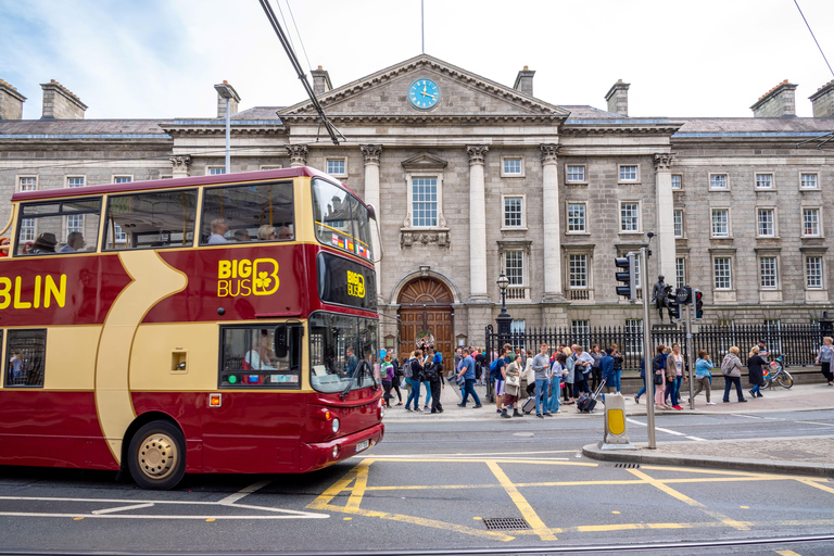 Dublin: Big Bus Hop-On, Hop-Off Tour with Live Guide48-Hr Hop on/off &amp; Walking Tour, Coastal Tour &amp; Night Tour