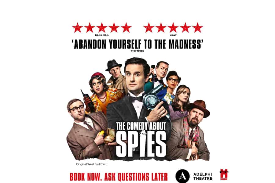 Londons West End: Ticket für „The Comedy About Spies“.. Foto: GetYourGuide