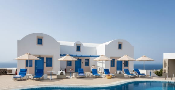 Pool Day Pass with Bar Voucher near Saint George in Oia
