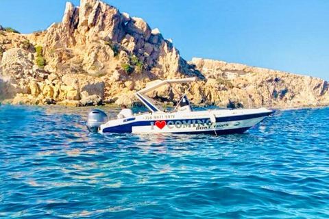 De Malta/Gozo: Passeio de barco particular em Comino e Crystal Lagoon