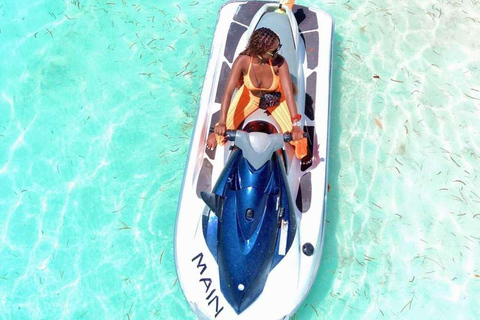 Double Thrill – Jet Car & Jet Ski. Transfer + Drone Option For 2 Participant. 1 hour ride Jetski & 30 Minutes jetcar