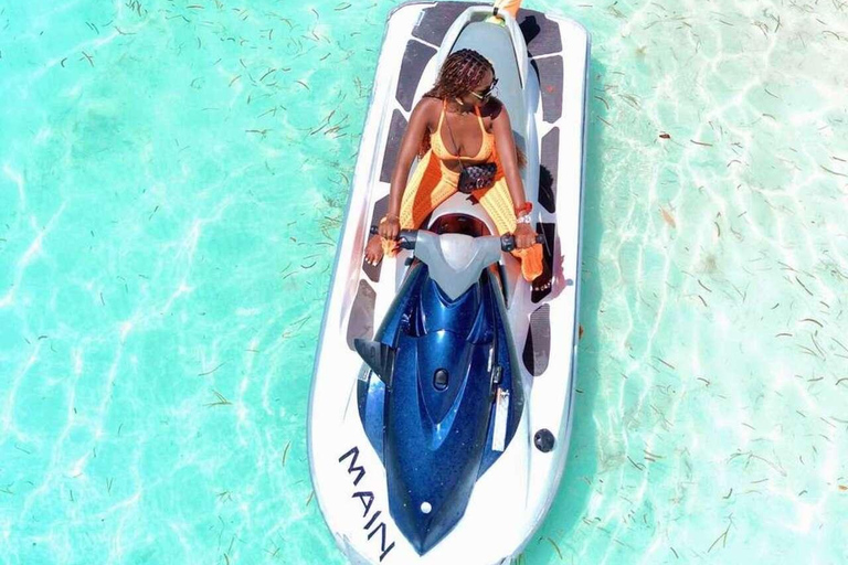 Double Thrill – Jet Car & Jet Ski. Transfer + Drone Option For 2 Participant. 1 hour ride Jetski & 30 Minutes jetcar