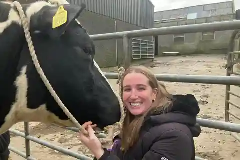 Granja Campview, Ballyshannon: Experiencia de abrazar a una vaca