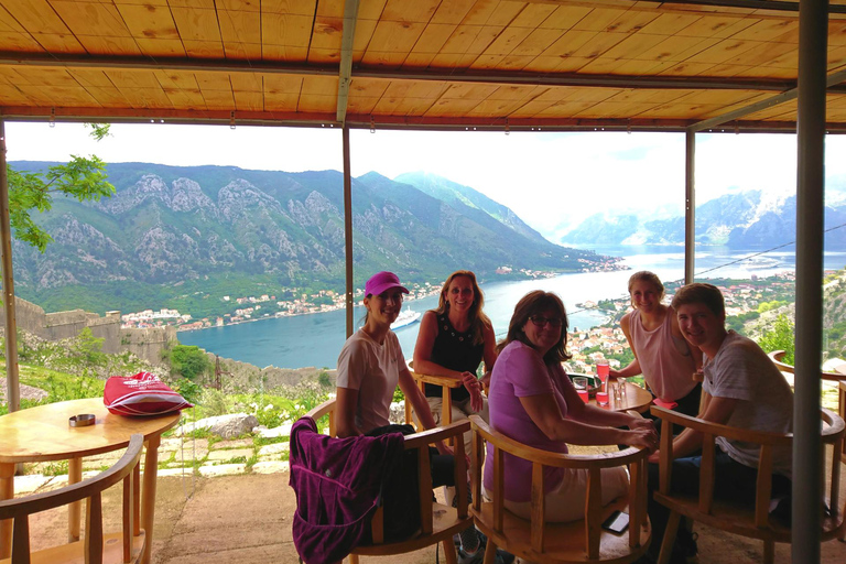 Hiking downhill Krstac to Kotor, visit San Giovanni fortress