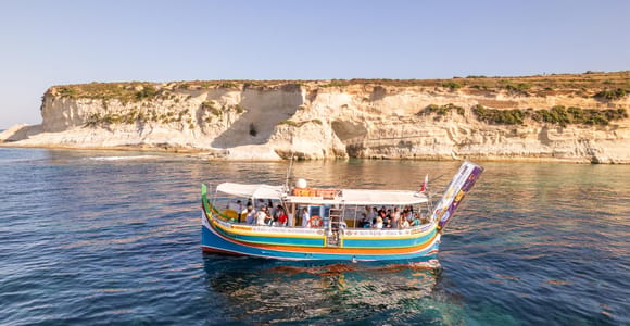 Malta: Sunset Boat Tour to St. Peter’s Pool and South Coast
