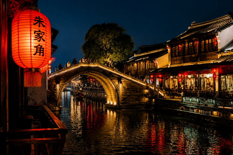 Shanghai: Zhujiajiao Water Town Private Evening Tour Private Tour mit deutschsprachigem Guide