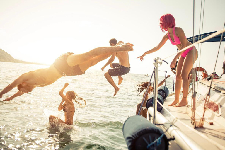 Aegean Sailing Yacht Tour: Swimming Stops, Lunch Hidden Bays