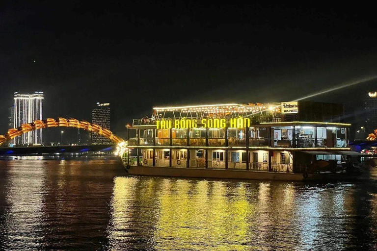 Da Nang/Hoi An: Luxury Dinner Cruise & Shows with Transfer Hotel Pickup from Danang: Combo Tickets + Set Menu