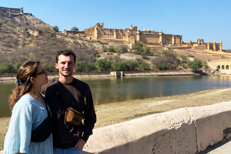 Jaipur: Heritage Forts & Palaces Tour with Monkey Temple Private Car with a Guide and Monument Entry Tickets