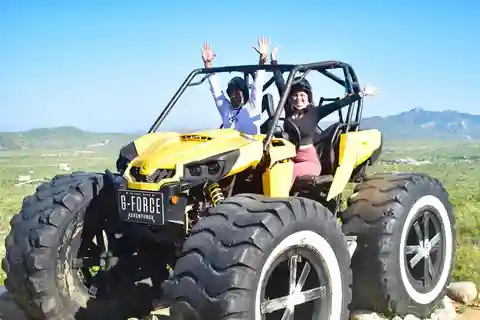 Los Cabos Margaritas beach in ATV/UTV desert tour