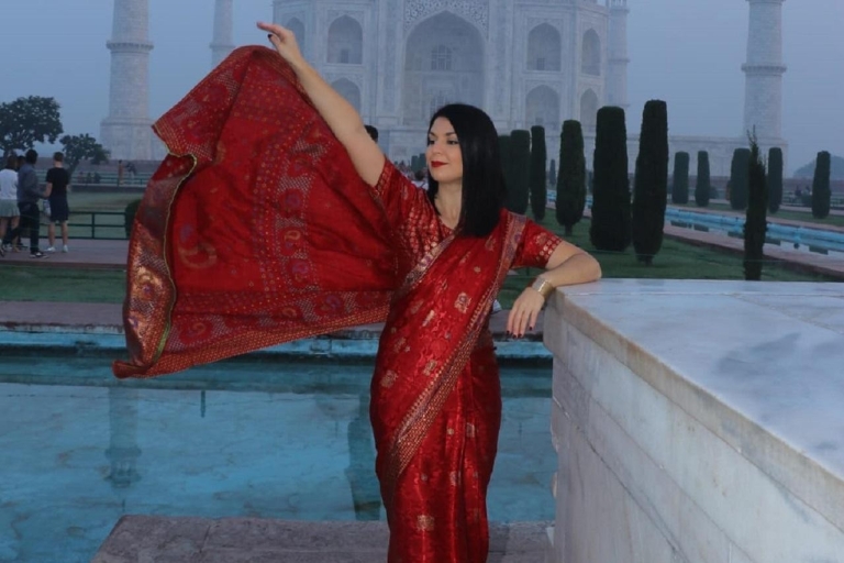 Taj Mahal mit professionellem Fotoshooting.