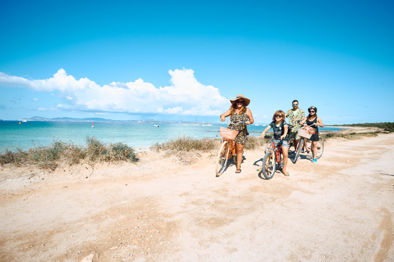 Ibiza: Formentera Boat Trip with Food, Drinks, & Bike Tour All- Inclusive Boat&Bike Tour in Formentera I Origin Edition