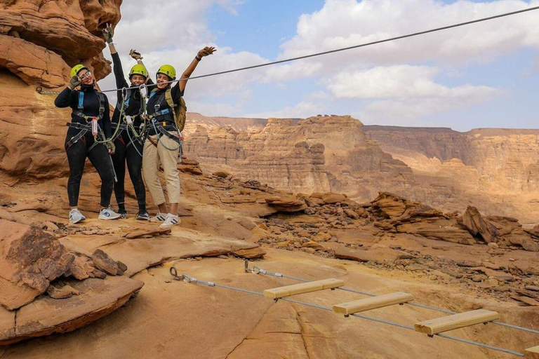 Descente en rappel privée dans le désert d&#039;Alula.