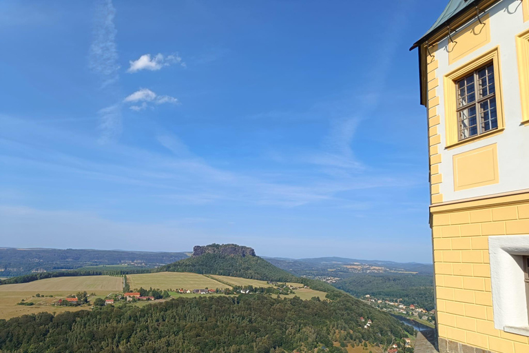 From Dresden: Table mountains Lilienstein & Königstein tour