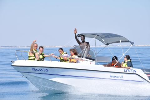 Djerba: Marine Adventure and Dolphin Search by Speedboat Marine Adventure and Dolphin Search by Speedboat 4 hours