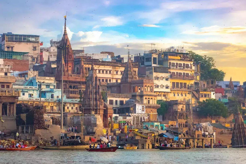 Pernoita em Varanasi Ganga Aarti, passeio de barco com Sarnath Tour