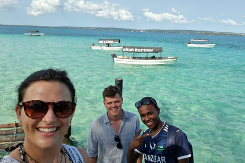 Isla de la prisión y banco de arena de la playa de nakupenda