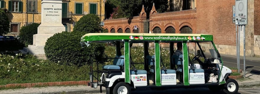 Pise : au-delà de la Tour Circuit en voiturette de golf aller-retour