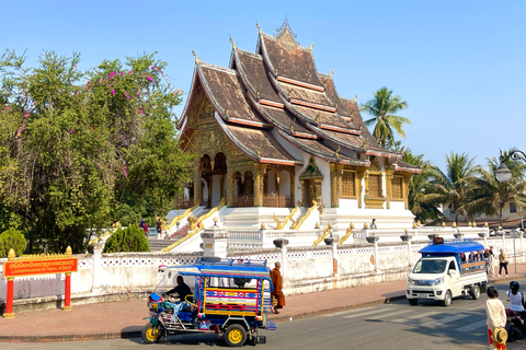 Luang Prabang: Almsgiving Ceremony and Kuang Si Falls Tour Private 1-2 pax