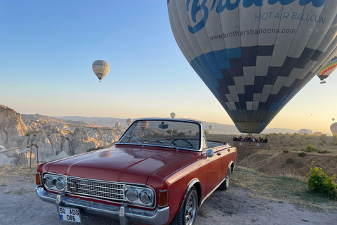 Cappadocia: Sunrise or Sunset Classic Car Tour with Pickup Private Cappadocia Classic Car Experience