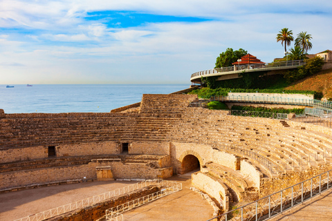 Tarragona: Private Guided Tour with Your Mobile Phone Tarragona: The Code of Augustus and the Fleet of Tarraco with Kit and Live Guide