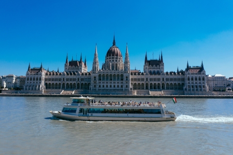 Budapest: Donau-Sightseeing-Bootsfahrt 24-Stunden-Ticket