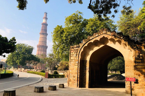 Delhi: Private Half-Day City Tour with Pickup, Drop & Guide Private Tour with Car, Driver and Tour Guide Only