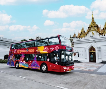 Pattaya: Sightseeing med hop-on-hop-off-buss i byen