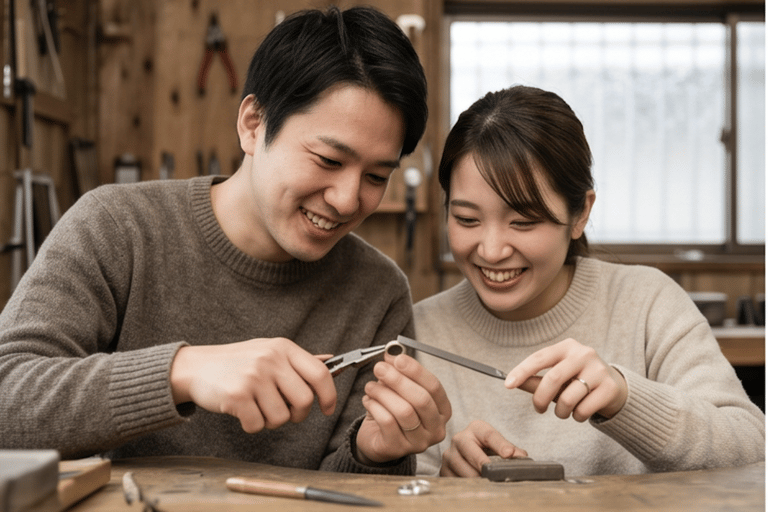 Vintage Ring-Making Workshop in Shinjuku