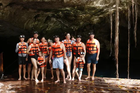 Playa del Carmen : Visite d'une demi-journée au Cenote et nage avec les tortues