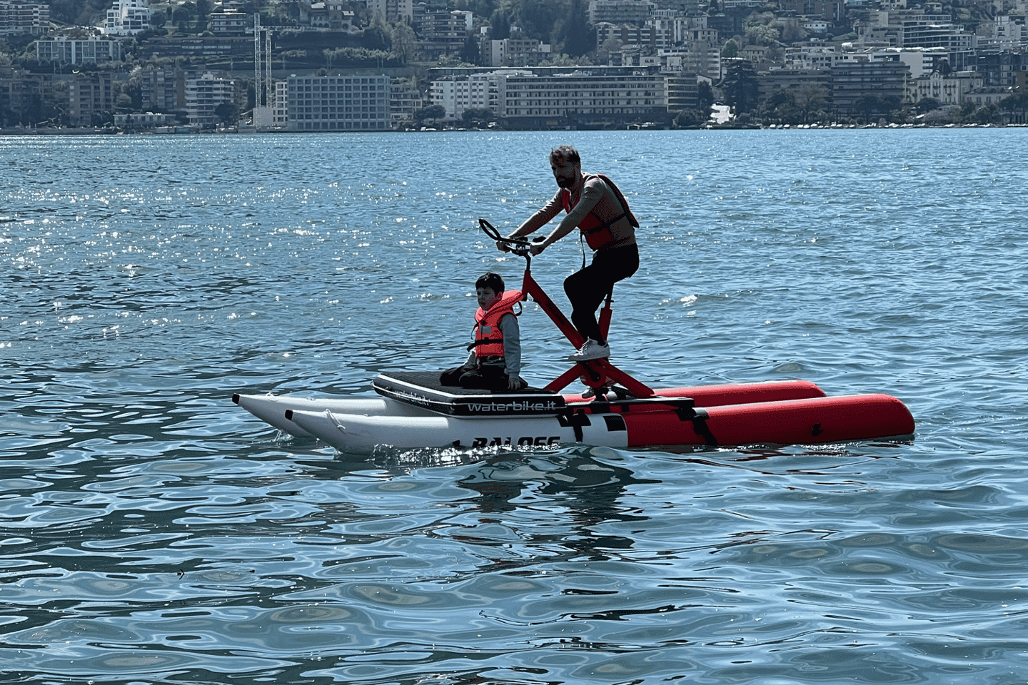 A Water Bike Adventure on Lake Lugano